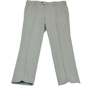 MEYER Bonn Dress Pants 56 ‎ Travel Gray 39x30 Trousers Wool Blend Career Classic